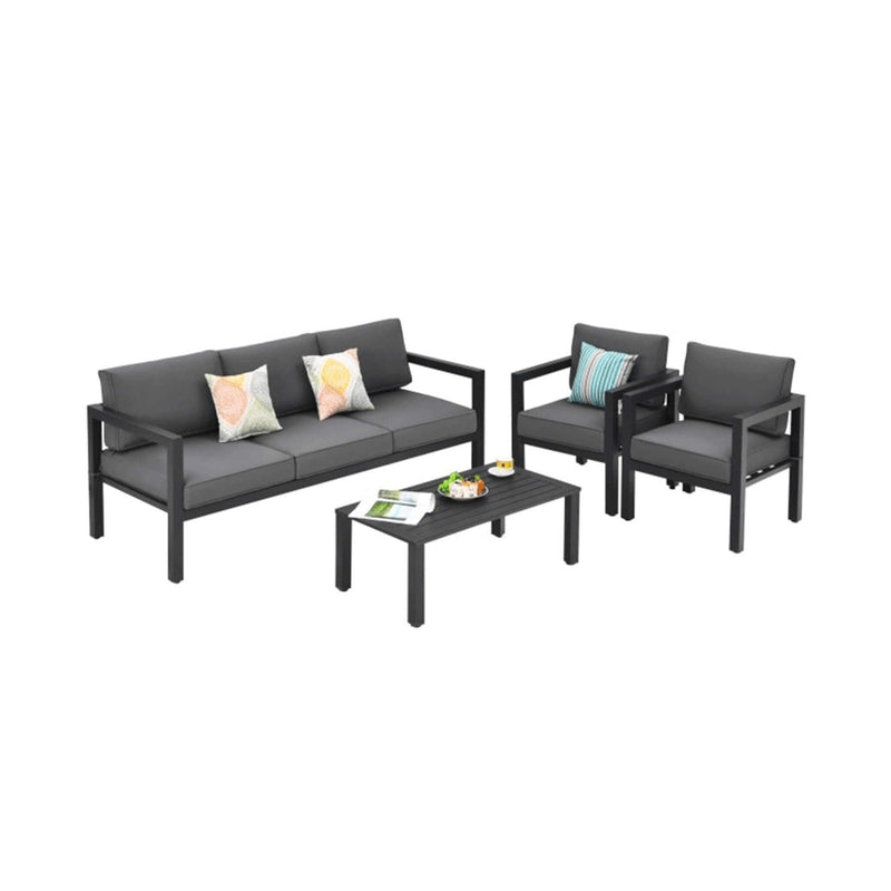 Premium Outdoor Aluminum Furniture Set For Backyard & Poolside, 4PCS (SAK73532)