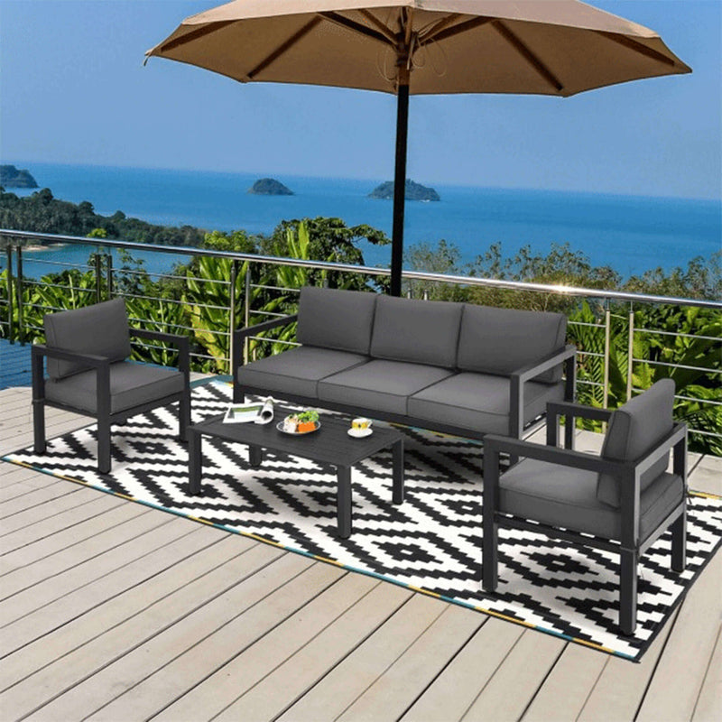 Premium Outdoor Aluminum Furniture Set For Backyard & Poolside, 4PCS (SAK73532)