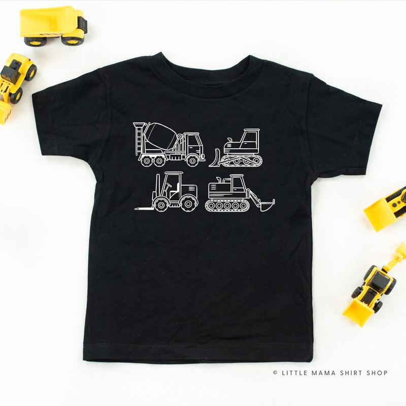 4 Construction Trucks - Child Tee