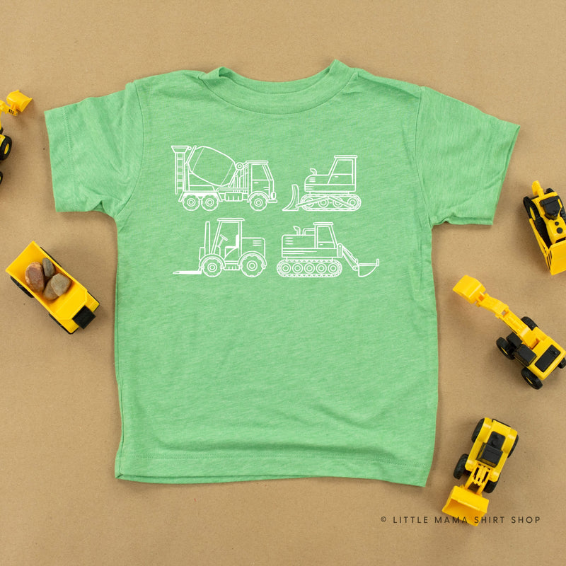 4 Construction Trucks - Child Tee