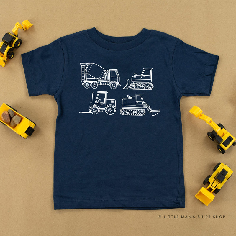 4 Construction Trucks - Child Tee