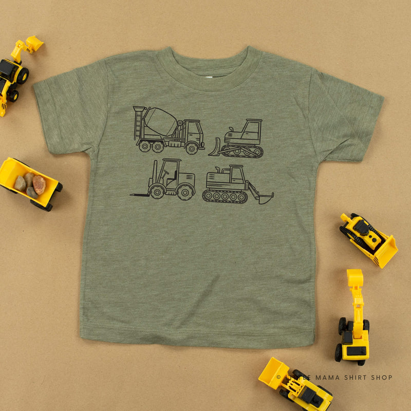 4 Construction Trucks - Child Tee