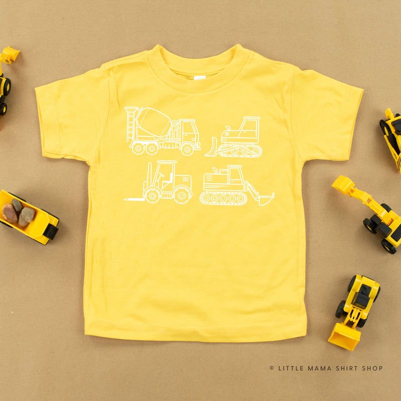 4 Construction Trucks - Child Tee