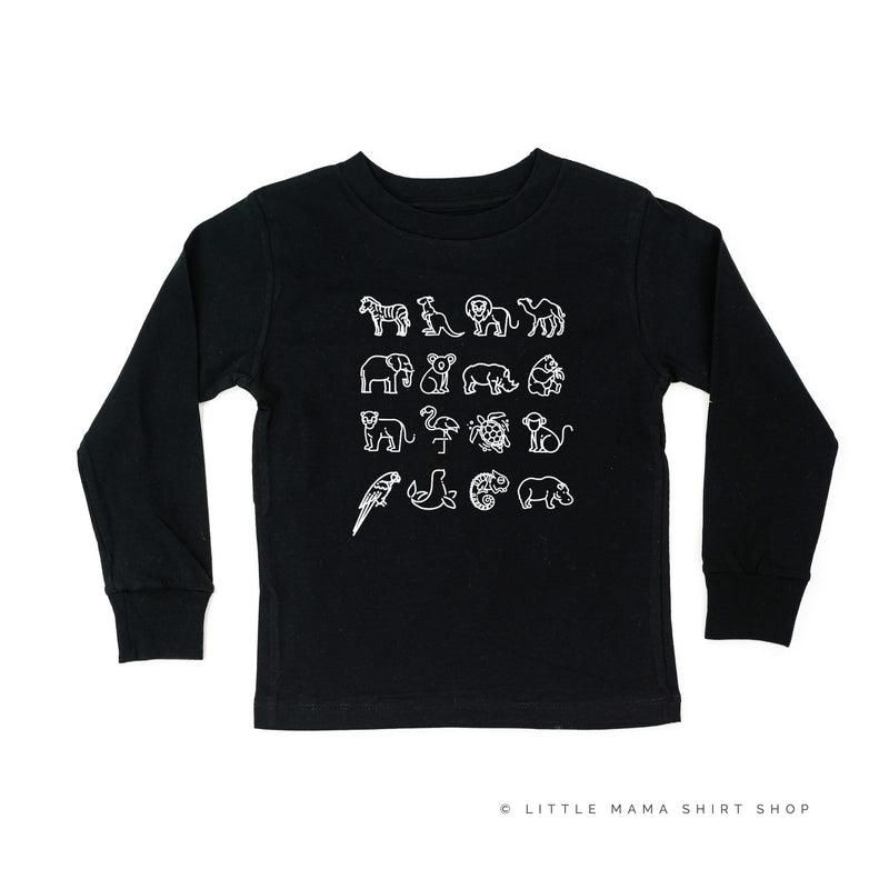 4x4 Zoo Animals - Child Long Sleeve Tee