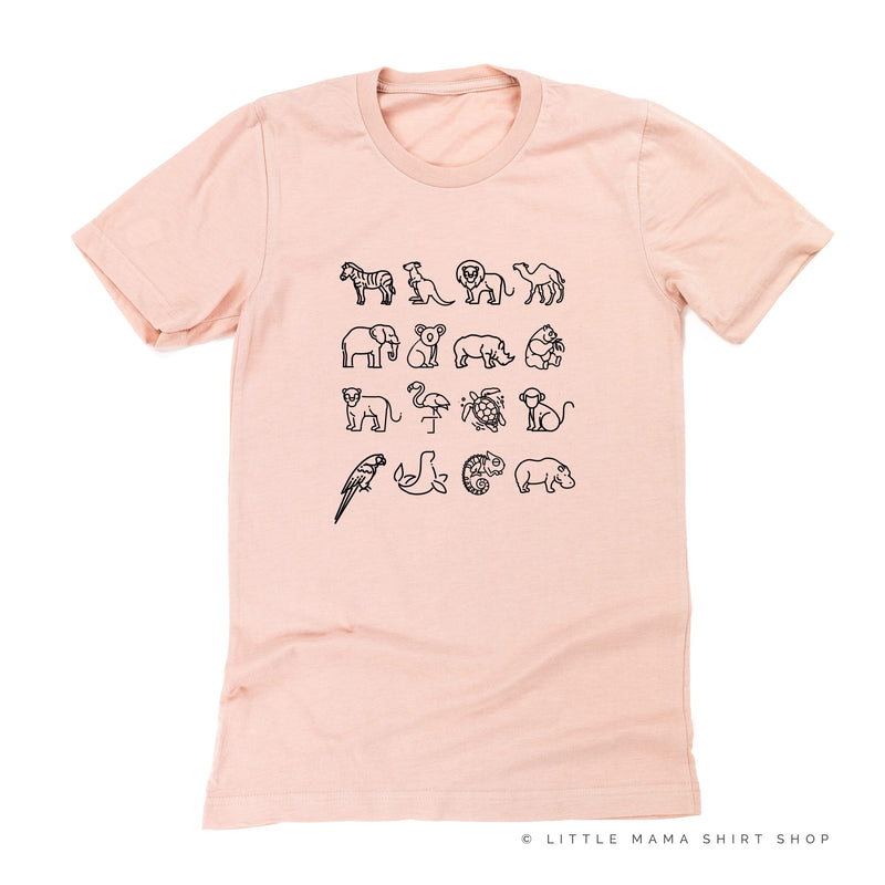 4x4 ZOO ANIMALS ﻿- Unisex Tee