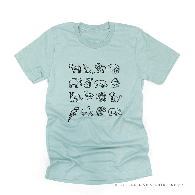 4x4 ZOO ANIMALS ﻿- Unisex Tee
