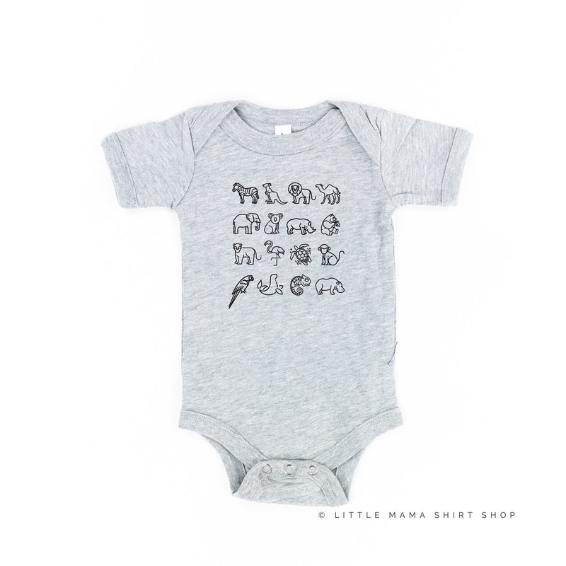 4x4 Zoo Animals - Child Tee