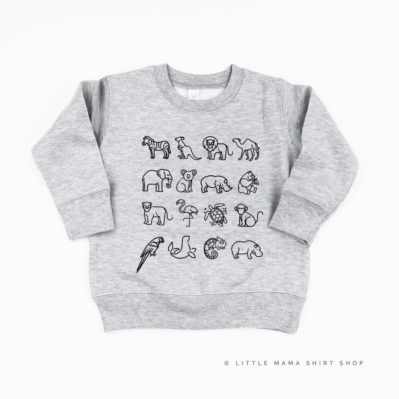 4x4 ZOO ANIMALS - Child Sweater