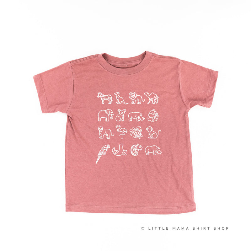 4x4 Zoo Animals - Child Tee