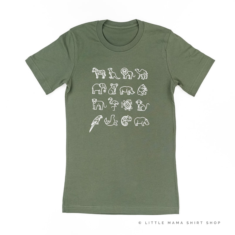 4x4 ZOO ANIMALS ﻿- Unisex Tee