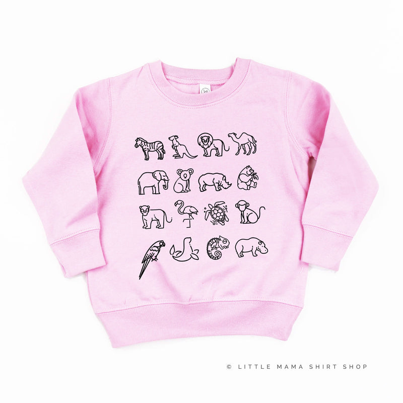 4x4 ZOO ANIMALS - Child Sweater