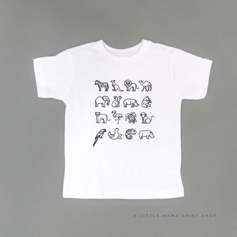 4x4 Zoo Animals - Child Tee