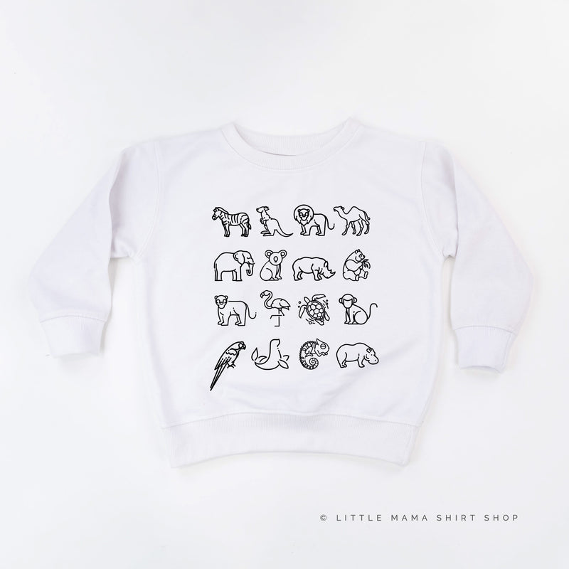 4x4 ZOO ANIMALS - Child Sweater