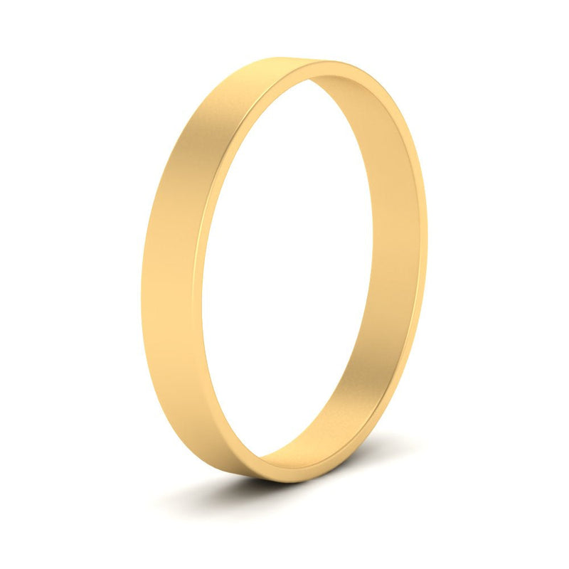 5 mm Flat Gold Wedding Band
