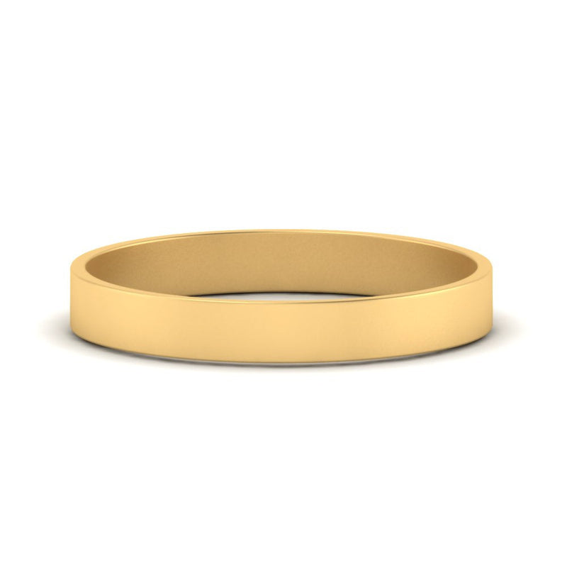 5 mm Flat Gold Wedding Band