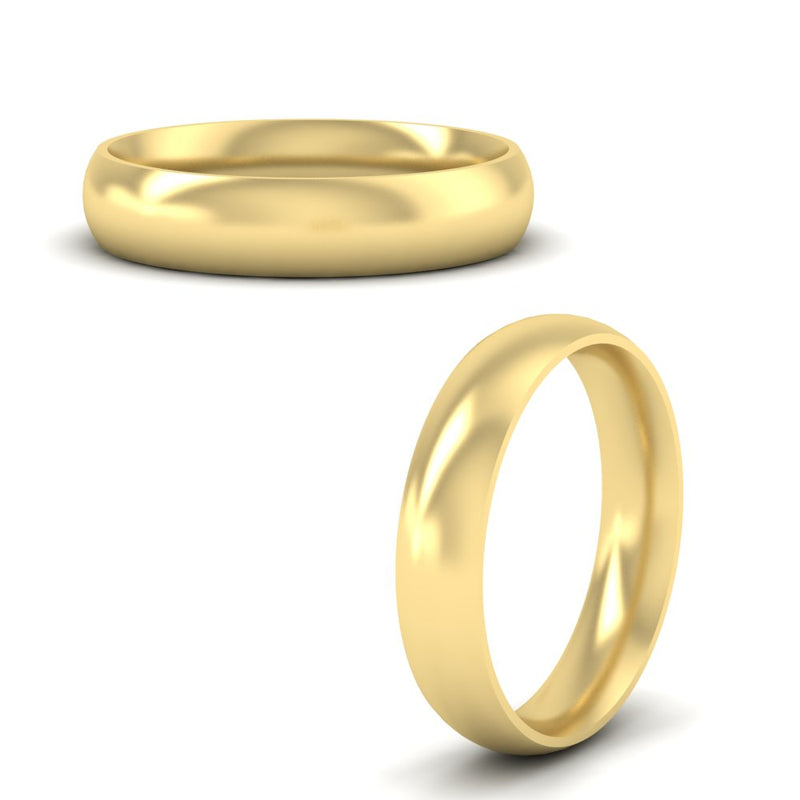 Minimalist 4mm Mens Wedding Band