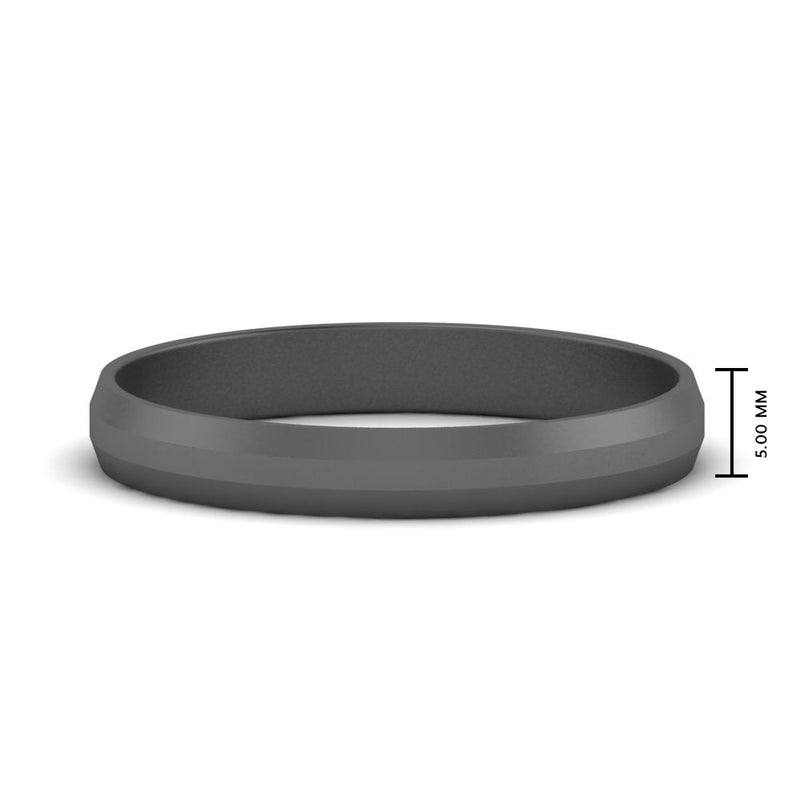 Wedding Band Beveled Edge Matte