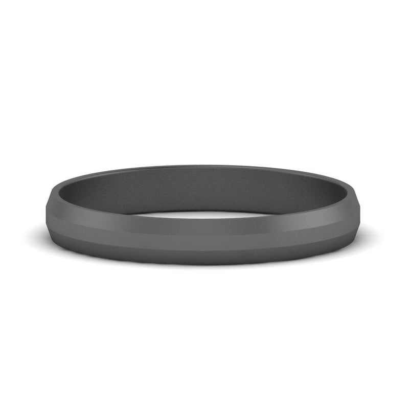 4 mm Wedding Band Beveled Edge Matte
