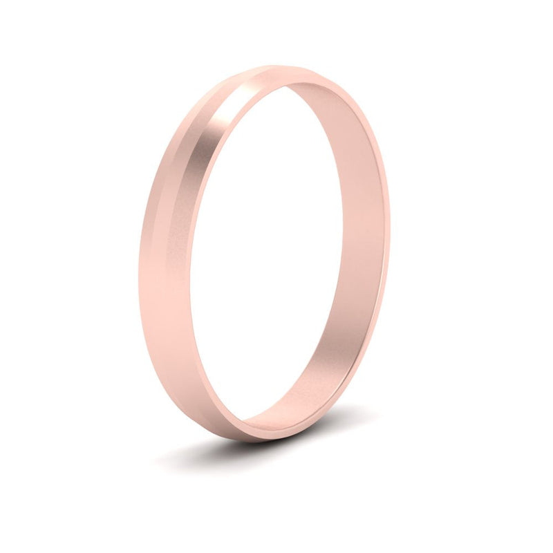 Wedding Band Beveled Edge Matte