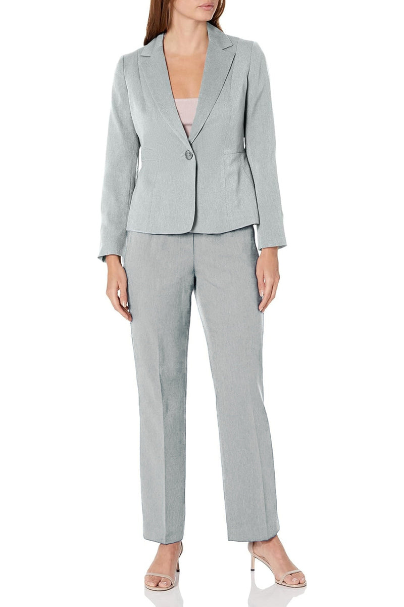Le Suit Crepe One Button Jacket and Pant Set
