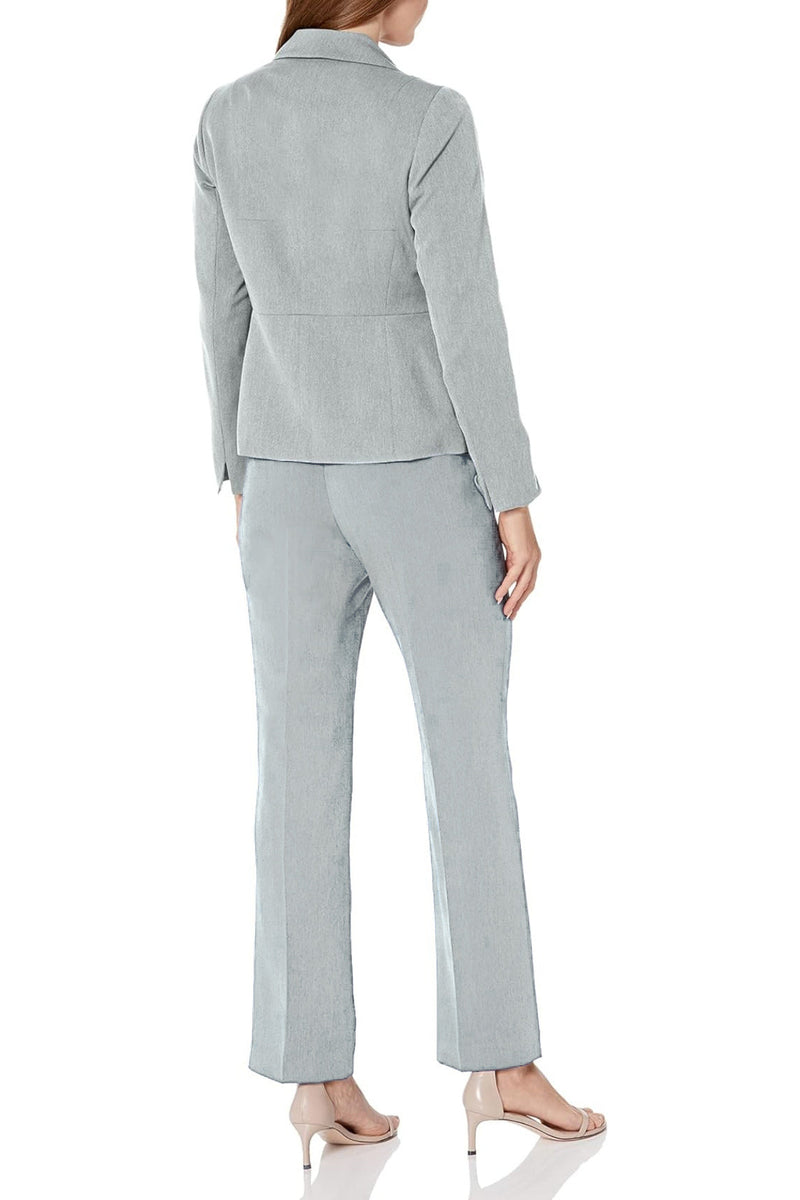 Le Suit Crepe One Button Jacket and Pant Set