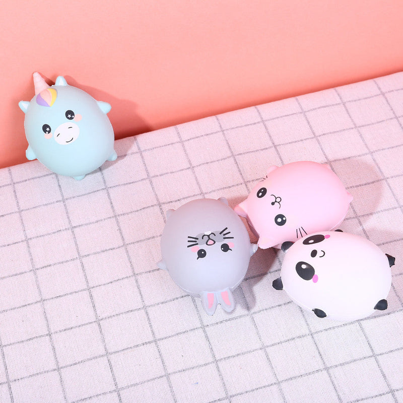 Soft and slow rebound decompression toy