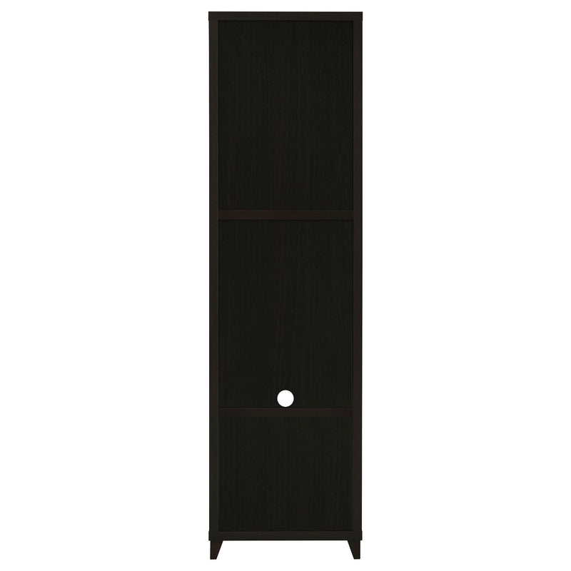 Lewes 4-shelf Engineered Wood Media Tower Cappuccino