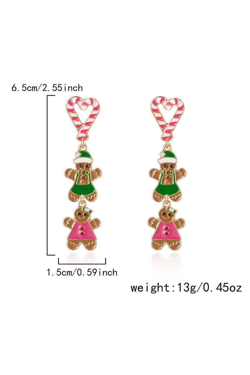 Ariya Heart Pendant Christmas Earrings