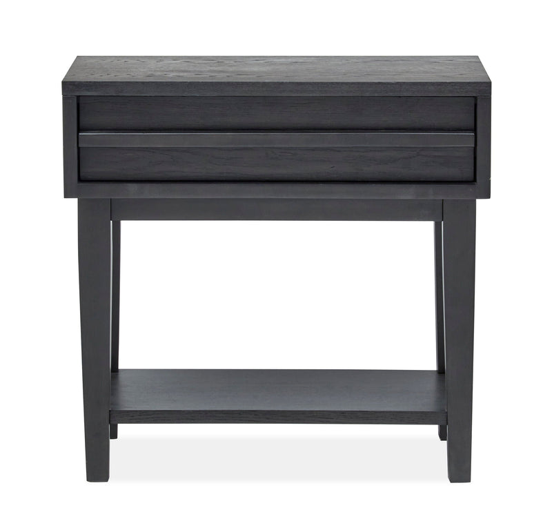 Lindon - Dark Open Nightstand - Coffee Bean