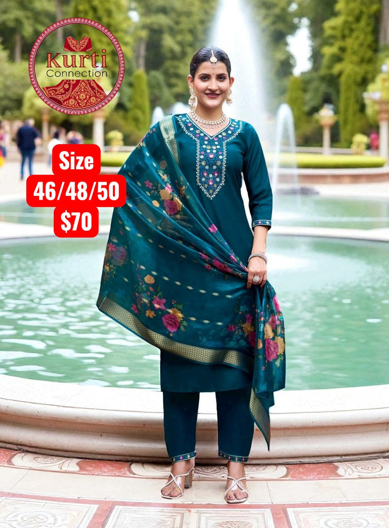 Malhar : Plus size Kurti sets Size 48