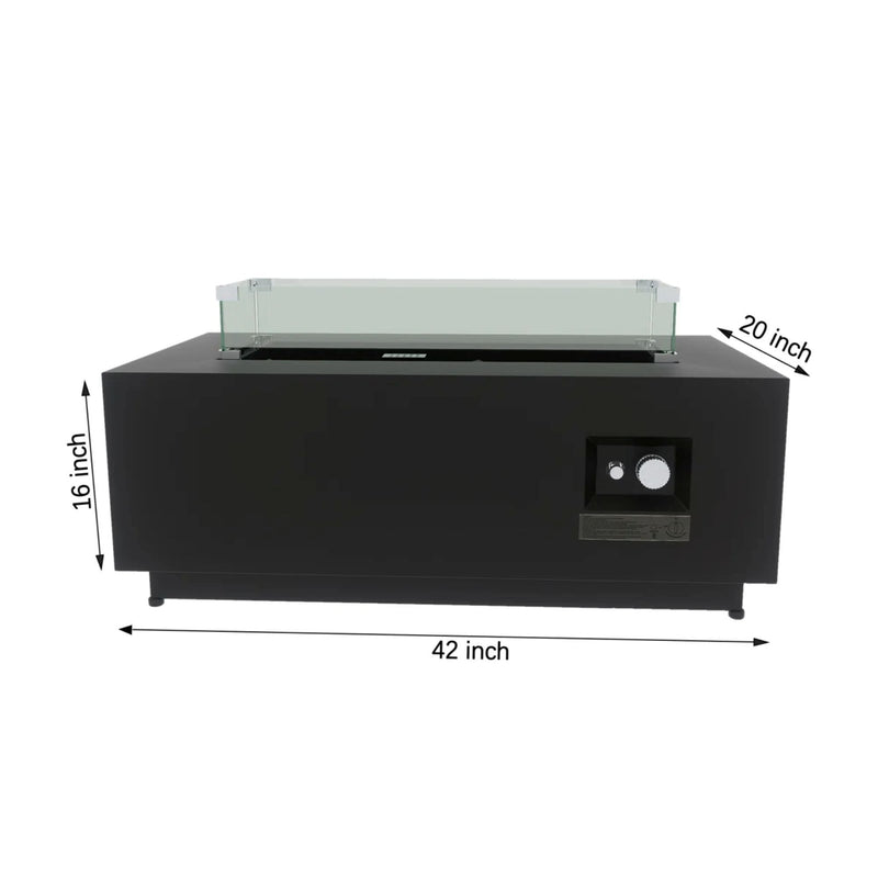 Modern Design Outdoor Fire Pit Table With Cover