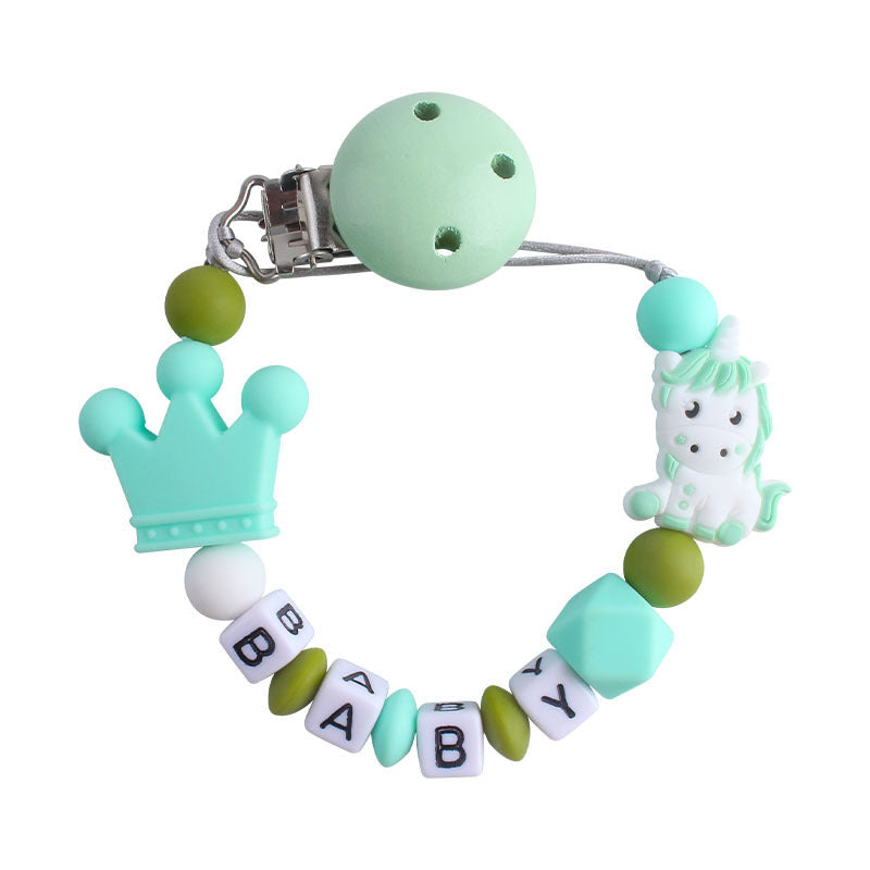 Teething Silicone Pacifier Clip With Toy