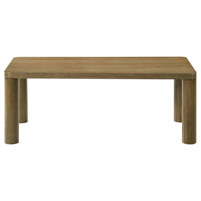 Castlewood 2-piece Cocktail Coffee Table Set Brown Oak