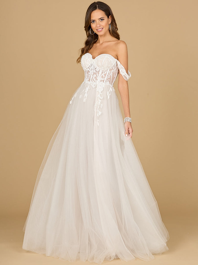 Corset, Off Shoulder Bridal Gown