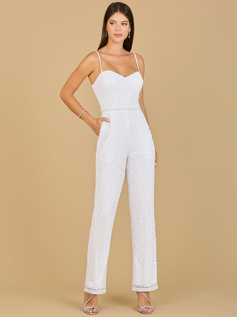 Beaded Bridal Jumpsuit