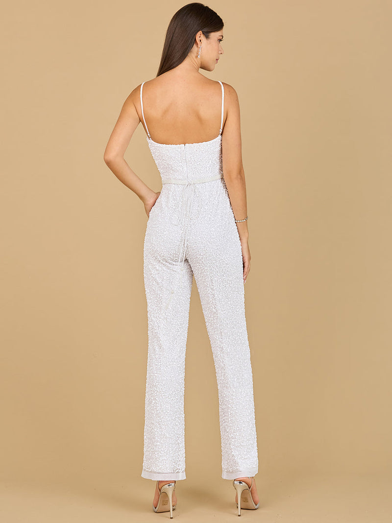 Beaded Bridal Jumpsuit