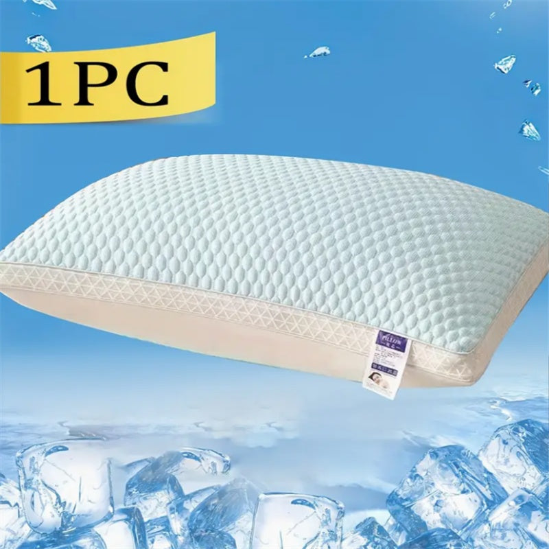 Cooling Breathable Tofu Pillow – 3D Ice-Silk Ventilated Support