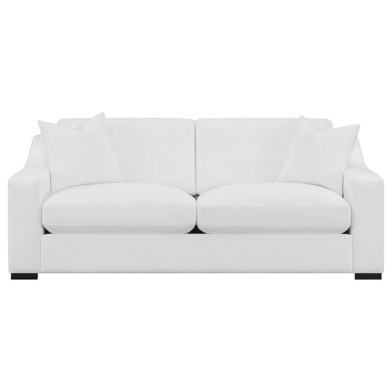 Ashlyn Upholstered Sloped Arm Sofa White