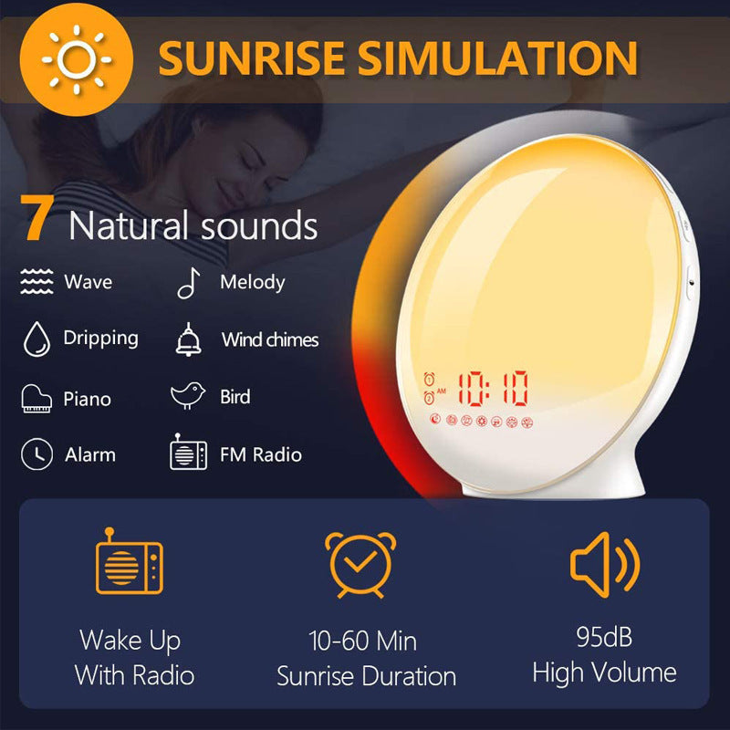 Sound machine sunrise alarm clock
