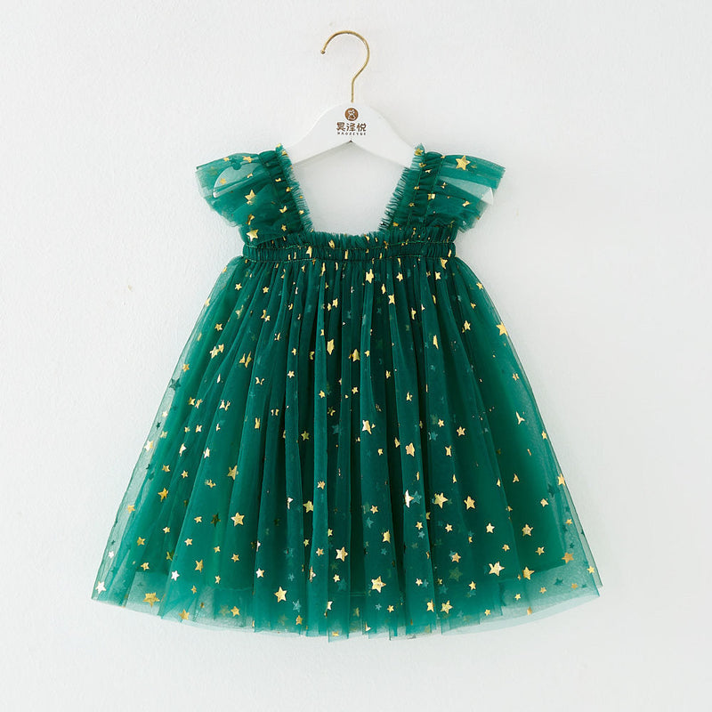 Christmas New Children Shirt XINGX Suspender Skirt For Girls