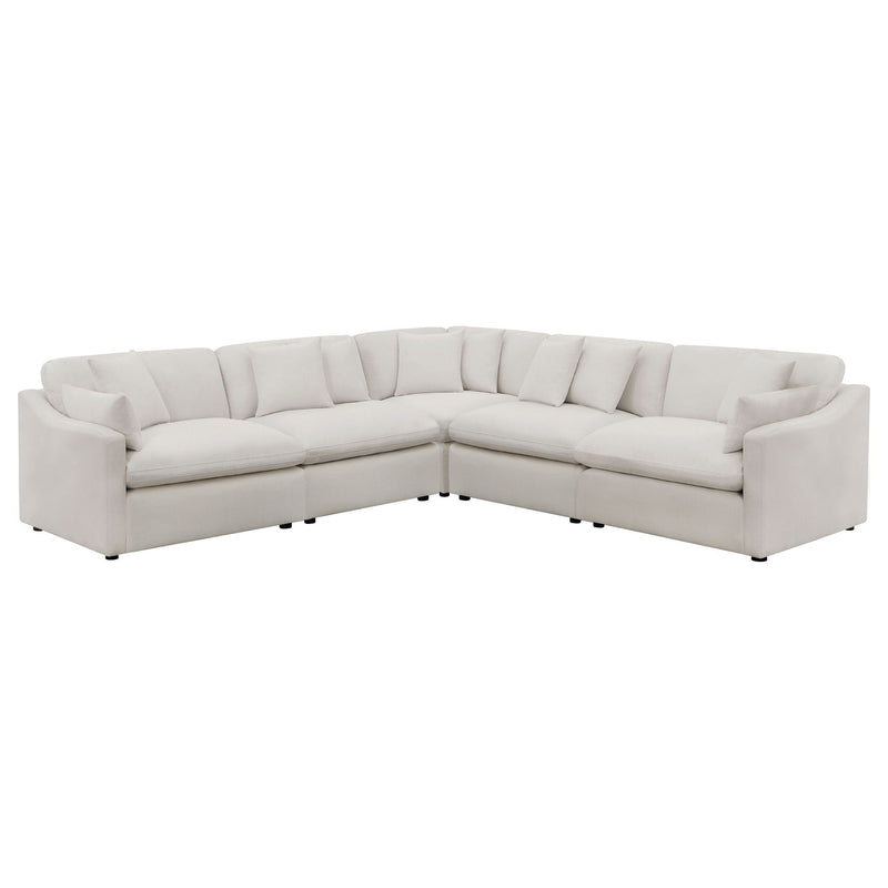 Hobson 5-piece Upholstered Modular Sectional Sofa Ivory