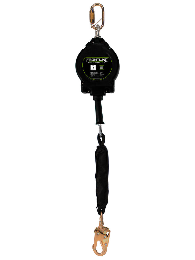 Frontline RPG25LE Leading Edge Cable Single Leg SRL with Steel Snap Hook End