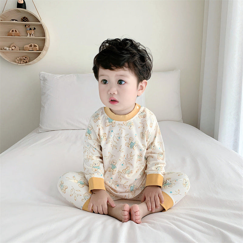 Children's Autumn Clothing Set Pure Cotton