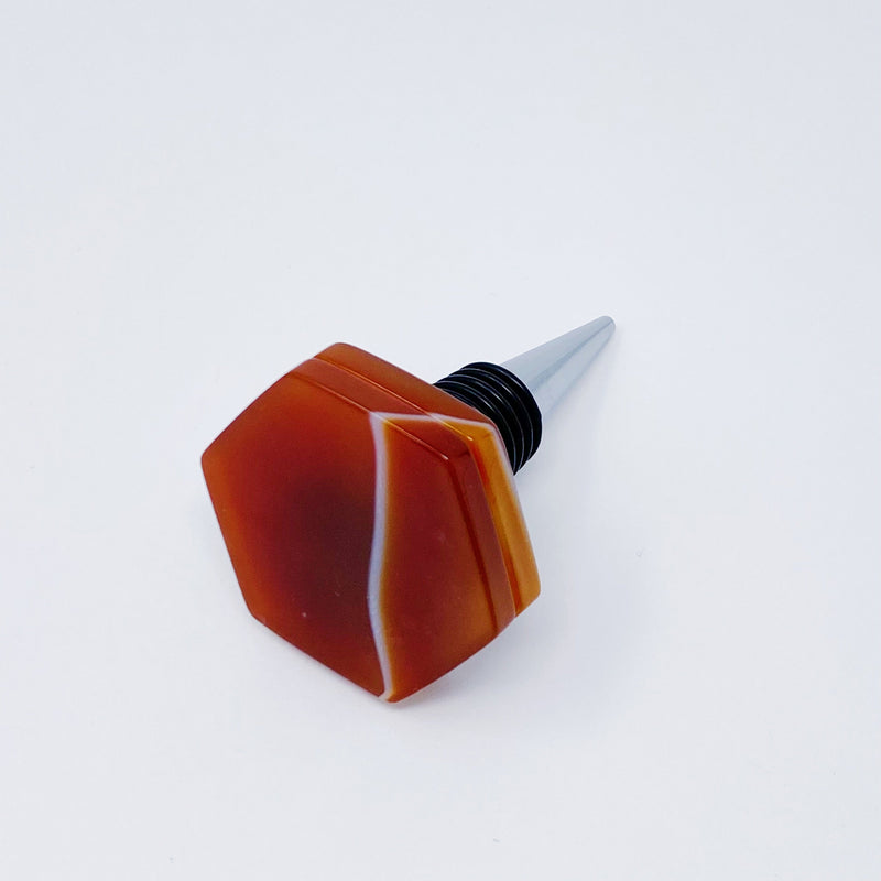Another Class Hexagon Stone Wine Stopper By Young