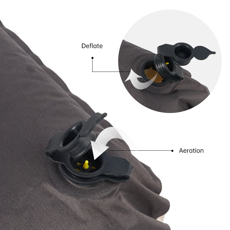 Outdoor 3D Sponge Automatic Inflatable Travel Pillow