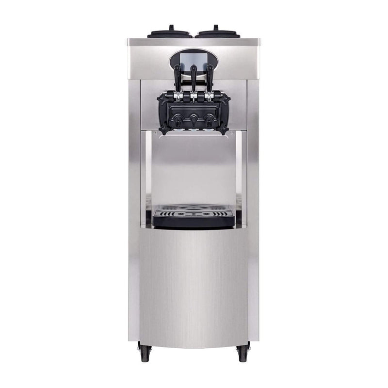 53-Inch Freestanding 3-Flavors Commercial Soft Serve Yogurt Ice Cream Machine Maker With Auto Clean (SAK74031)