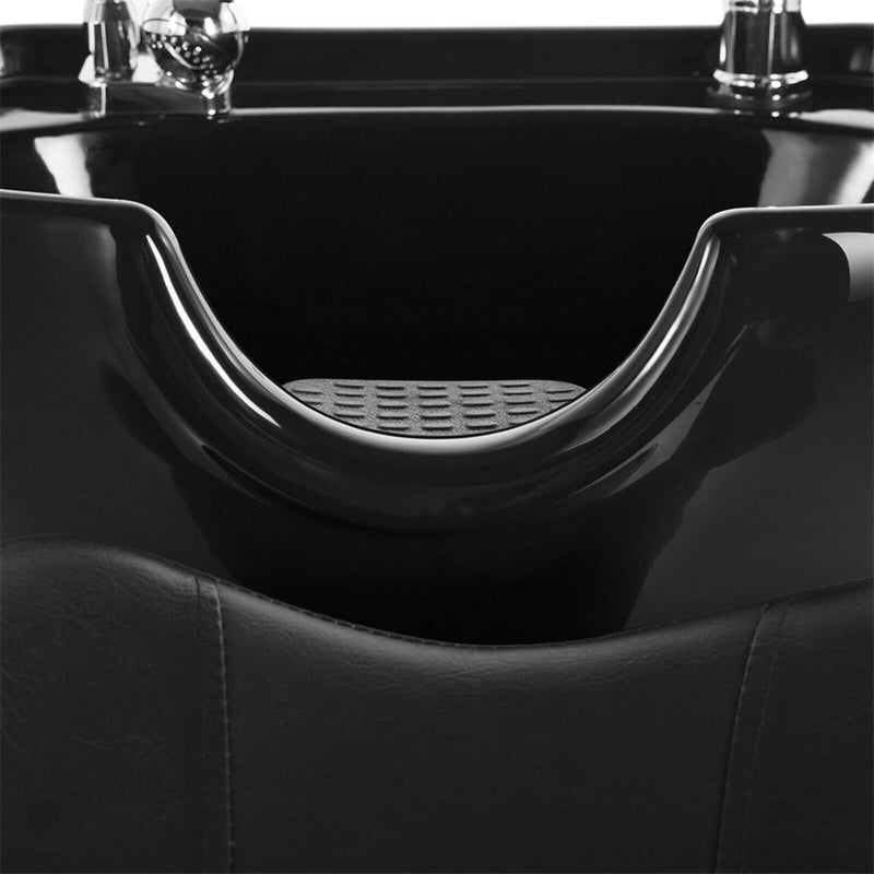 53-Inch Large Premium Salon Barber Backwash Shampoo Chair W/ Bowl, Sink & Footrest (SAK18745)