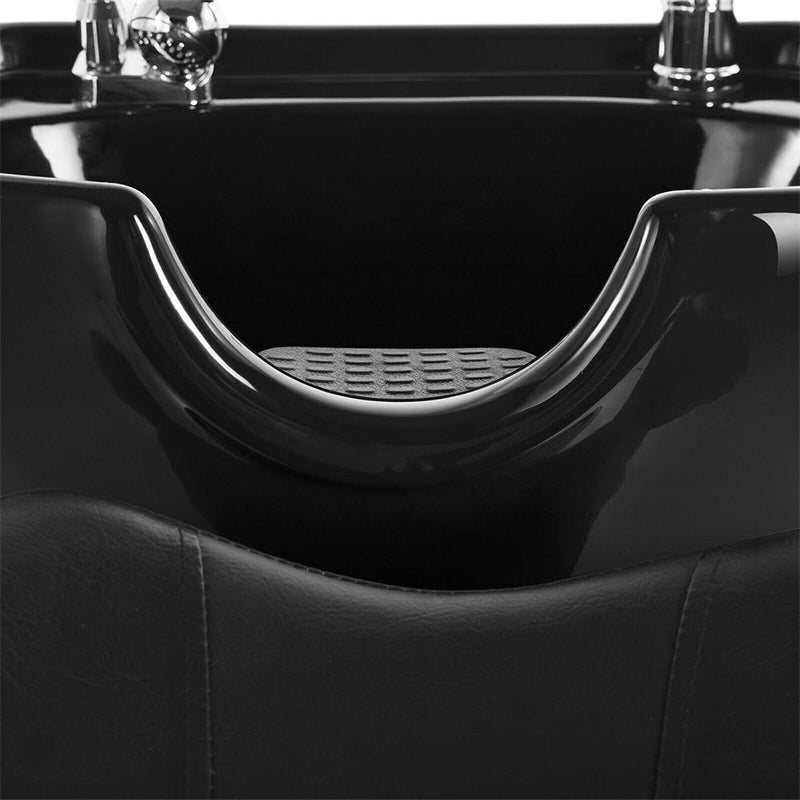 53-Inch Large Premium Salon Barber Backwash Shampoo Chair W/ Bowl, Sink & Footrest (98127653)