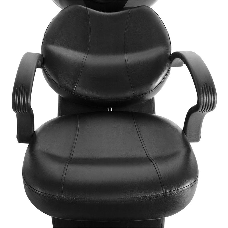 53-Inch Large Premium Salon Barber Backwash Shampoo Chair W/ Bowl, Sink & Footrest (98127653)