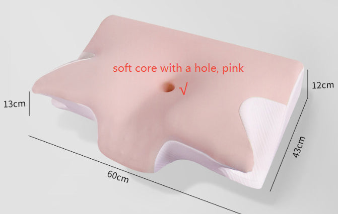 Space Cotton Memory Foam Pillow – Slow-Rebound Sleep Pillow in 5 Colors, Non-Porous or Ventilated